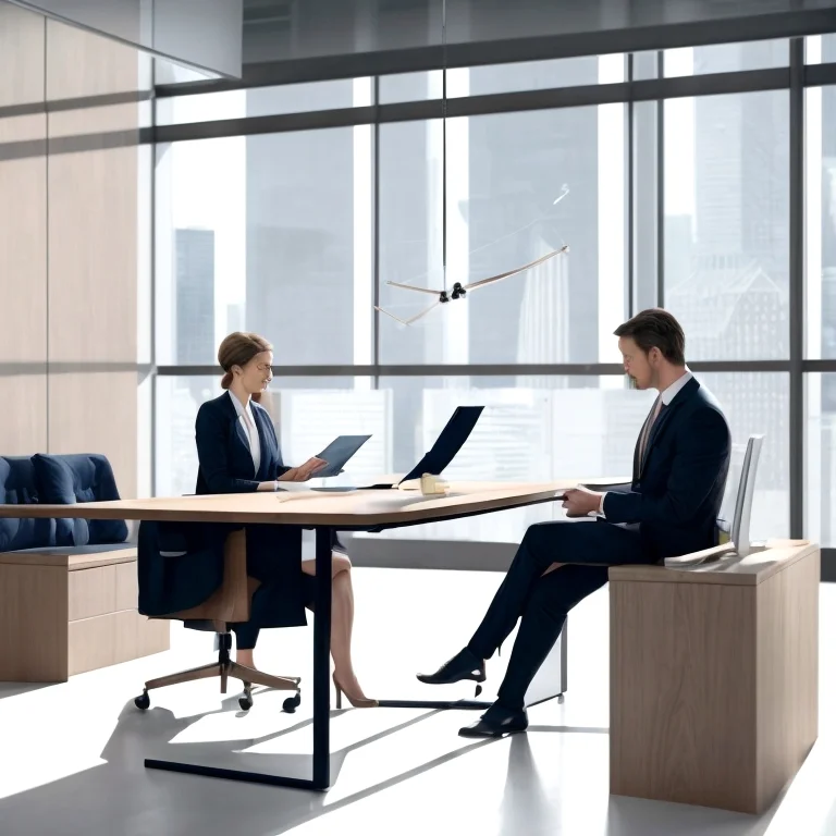 BusinessLegal team discussing corporate legal matters